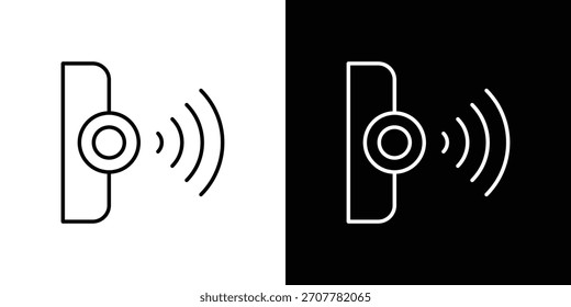Icono infrarrojo. línea delgada para Web y móvil, estilo minimalista moderno