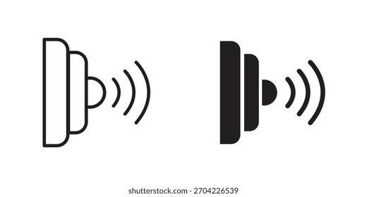 Infrared icon in thin stroke and flat style.