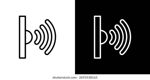 Gráficos de Vector de iconos infrarrojos en trazos