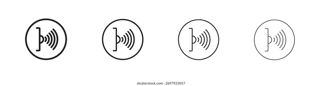Infrared icon vector illustration. EPS 10 editable vector.