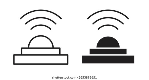 Infrared icon vector illustration on a transparent background.