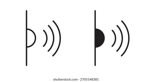 Infrared icon vector modern flat and stroke designs