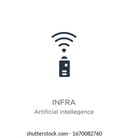 Infrared icon vector. Trendy flat infrared icon from artificial intellegence and future technology collection isolated on white background. Vector illustration can be used for web and mobile graphic 