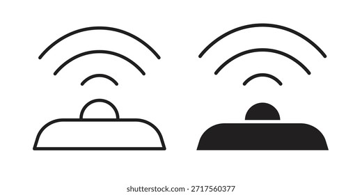 Iconos infrarrojos. Píxel perfecto. Icono de contorno de Vector. Concepto de logotipo plano.