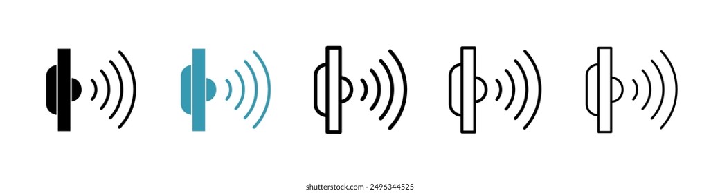 Infrarotlinien-Symbol, Vektorsatz.