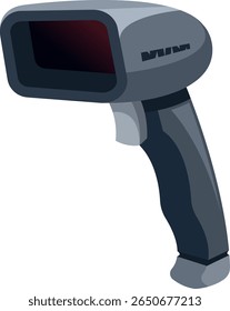 Infrared qr code scanner vector illustration
