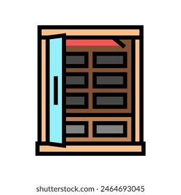 infrared sauna color icon vector. infrared sauna sign. isolated symbol illustration