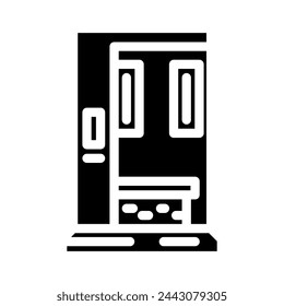 infrared sauna glyph icon vector. infrared sauna sign. isolated symbol illustration