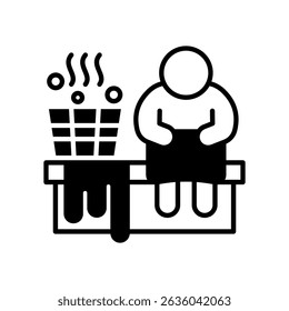 Infrared Sauna Icon Outline Vector Illustration
