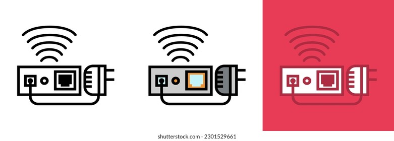 Infrared Sender Icon, The Infrared Sender Icon represents a device that uses infrared technology to wirelessly transmit data between electronic devices.