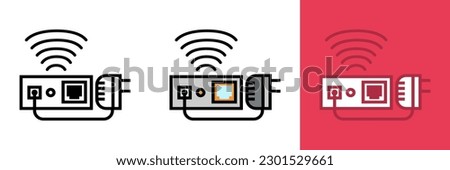 Infrared Sender Icon, The Infrared Sender Icon represents a device that uses infrared technology to wirelessly transmit data between electronic devices.