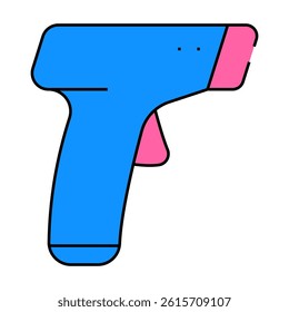 infrared thermometer line icon vector. infrared thermometer sign. isolated symbol illustration