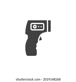 Infrared Thermometer vector icon. filled flat sign for mobile concept and web design. Medical thermometer glyph icon. Symbol, logo illustration. Vector graphics