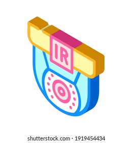 infrared video camera isometric icon vector. infrared video camera sign. isolated symbol illustration