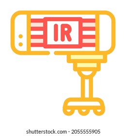 infrared waves equipment color icon vector. infrared waves equipment sign. isolated symbol illustration