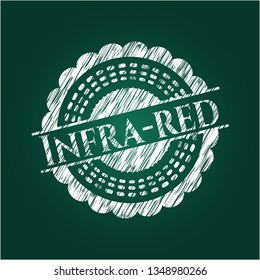 Infra-red written with chalkboard texture
