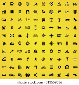 infrastructure 100 icons universal set for web and mobile 