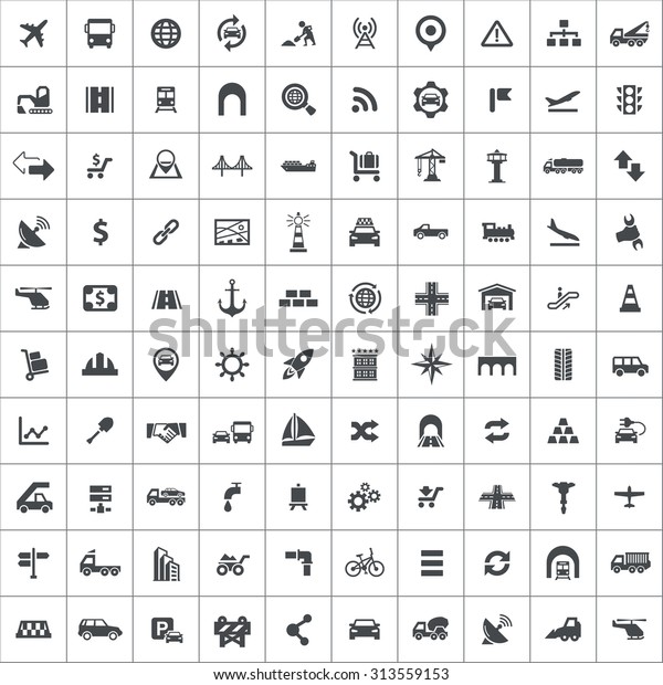 infrastructure 100 icons universal set for web and
mobile 