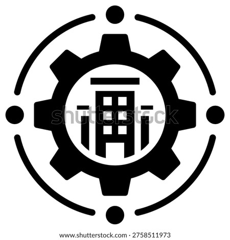 Infrastructure Capacity Icon Element For Design