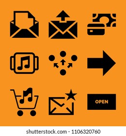 infrastructure, cash, vector, digital, bank and information icon vector set. Flat vector design with filled icons. Designed for web and software interfaces