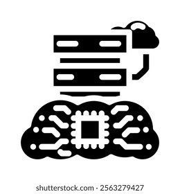 infrastructure cloud computing glyph icon vector. infrastructure cloud computing sign. isolated symbol illustration