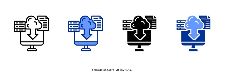 Infrastructure As Code icon sheet multiple style collection