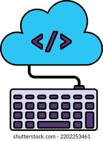 Infrastructure Developer Concept, software as a service Vector Icon Design, Cloud Processing Symbol, Computing Services Sign, Web Services and Data Center stock illustration