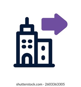 infrastructure development dual tone icon. Sleek and modern vector icon for websites, mobile apps, marketing materials, and corporate design. Fully scalable and ready to use.