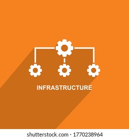 infrastructure icon, Business icon vector