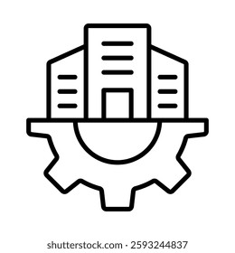 Infrastructure Icon Element For Design