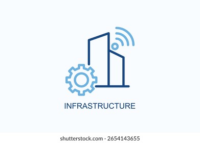 Infrastructure Icon Or Logo Isolated Vector Illustration