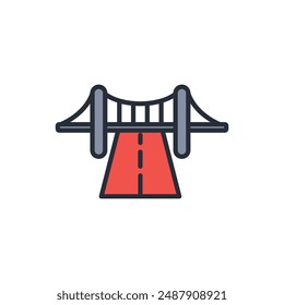 Infrastruktursymbol. Vektorgrafik.Editable stroke.linear style sign for use Webdesign, logo.Symbol Illustration.