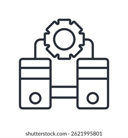 it infrastructure icon. vector.Editable stroke.linear style sign for use web design,logo.Symbol illustration.