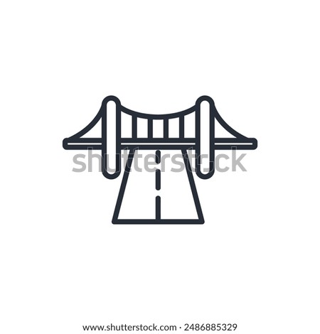 infrastructure icon. vector.Editable stroke.linear style sign for use web design,logo.Symbol illustration.