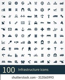 Infrastructure Icons Vector Set