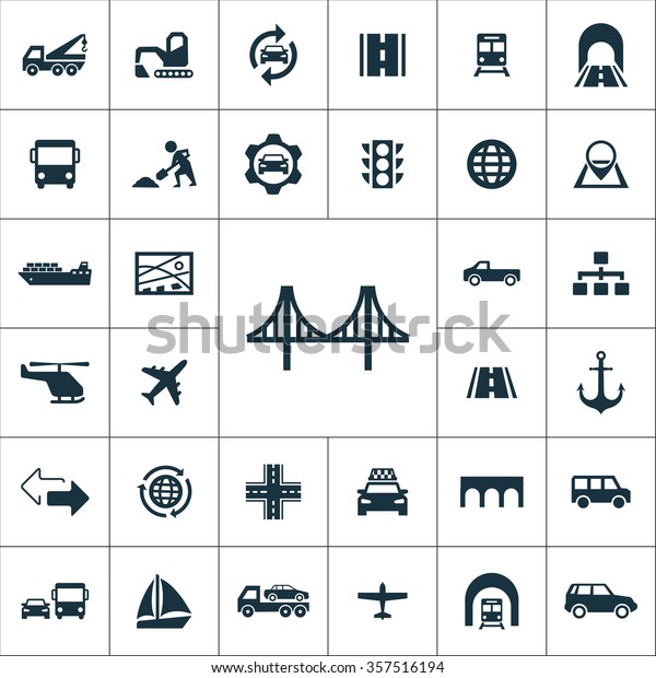 infrastructure Icons Vector\
set