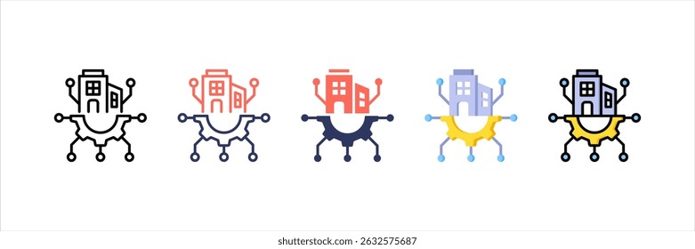 Infrastructure Multi Style Icon Set