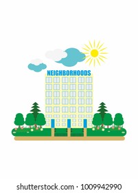 The infrastructure of the neighborhood graph