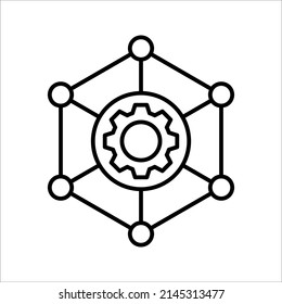 Infrastructure outline icon. Thin line style from community icon. Pixel perfect Infrastructure icon for web design on white background