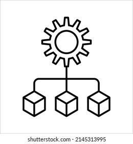 Infrastructure outline icon. Thin line style from community icon. Pixel perfect Infrastructure icon for web design on white background