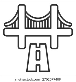 Vektorgrafik des Infrastrukturumrisssymbols