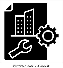 Infrastructure Planning Icon Element For Design