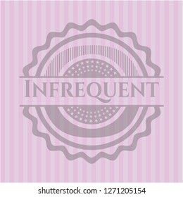 Infrequent realistic pink emblem