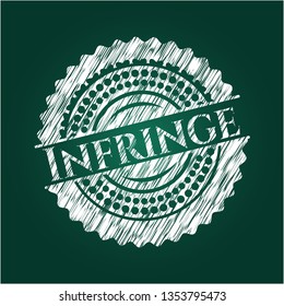 Infringe with chalkboard texture