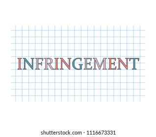 Infringement concept- vector illustration