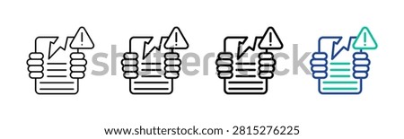 Infringement Icon Collection Different Style Outline
