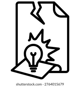 Infringement Icon Element For Design