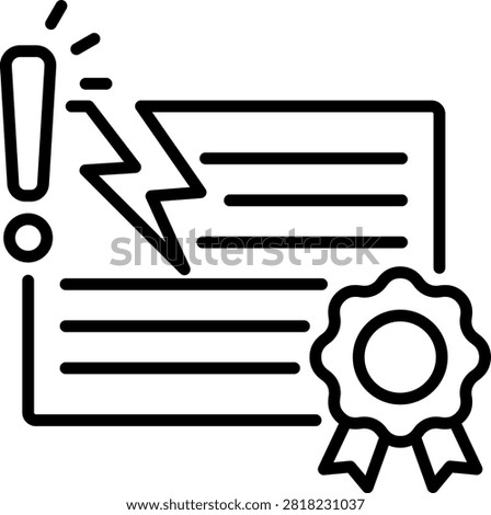 Infringement Icon, Element For Design