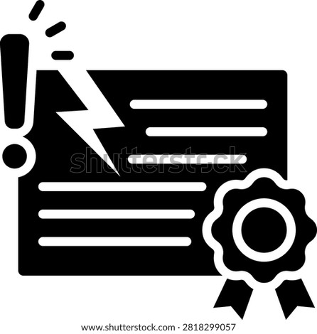 Infringement Icon, Element For Design