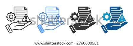 Infringement Icon Set Multiple Style Collection